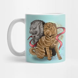 Chinese Zodiac Year of the Dog Sherpei Mug